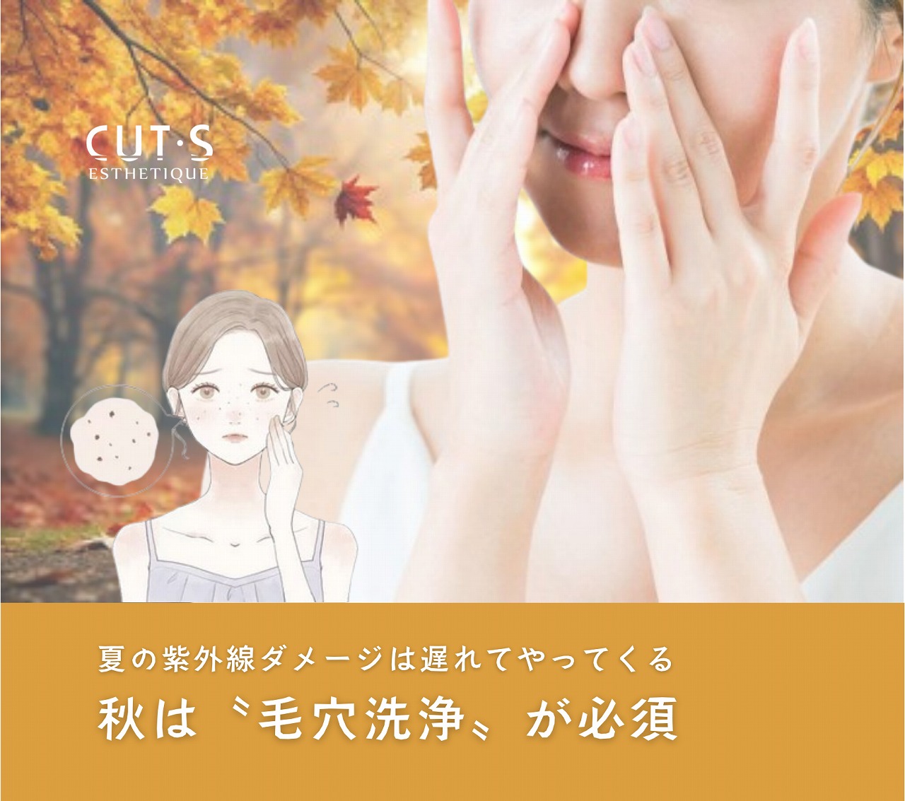 秋は毛穴洗浄が必須！